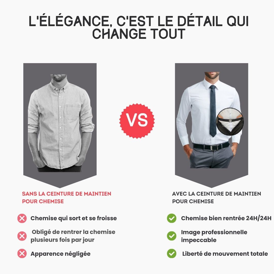 Ceinture de maintien pour chemise → TOGO
