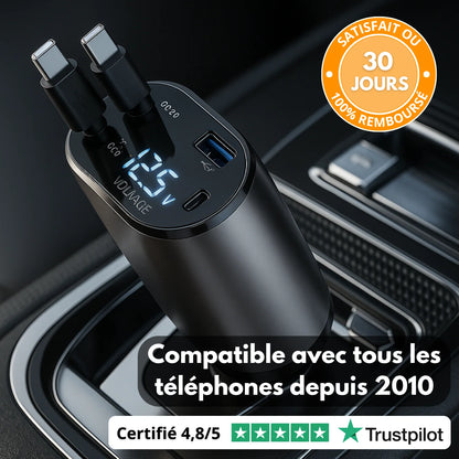 Chargeur Voiture 5-en-1 Puissant → TCHAD